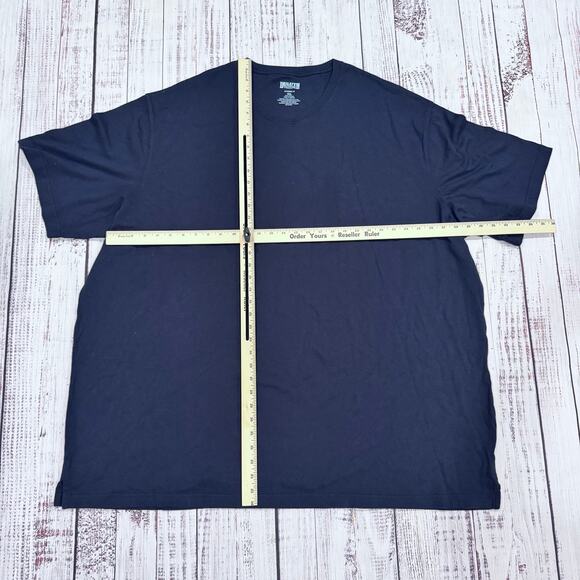 Duluth Trading Longtail T Men’s 4XL Navy Big & Tall Cotton Crewneck Tee - Picture 3 of 5